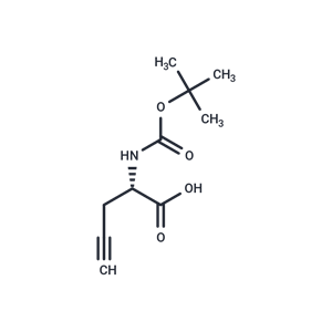 化合物 (S)-2-((tert-Butoxycarbonyl)amino)pent-4-ynoic acid|T66102|TargetMol