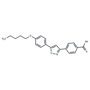 化合物 4-(5-(4-(Pentyloxy)phenyl)isoxazol-3-yl)benzoic acid,4-(5-(4-(Pentyloxy)phenyl)isoxazol-3-yl)benzoic acid