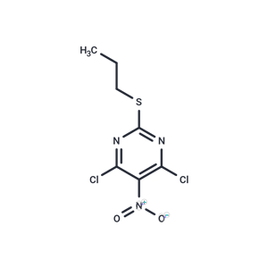 化合物 4,6-Dichloro-5-nitro-2-(propylthio)pyrimidine,4,6-Dichloro-5-nitro-2-(propylthio)pyrimidine