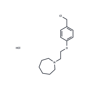 化合物 1-(2-(4-(Chloromethyl)phenoxy)ethyl)azepane hydrochloride|T66538|TargetMol