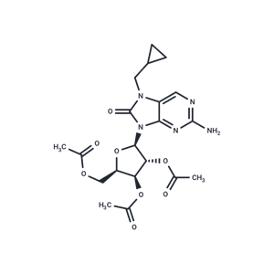 化合物 [(2R,3S,4R,5R)-3,4-bis(acetyloxy)-5-[2-amino-7-(cyclopropylmethyl)-8-oxo-8,9-dihydro-7H-purin-9-yl]oxolan-2-yl]methyl acetate|TNU1306|TargetMol