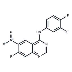 化合物 N-(3-Chloro-4-fluorophenyl)-7-fluoro-6-nitroquinazolin-4-amine,N-(3-Chloro-4-fluorophenyl)-7-fluoro-6-nitroquinazolin-4-amine