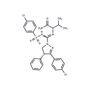 化合物 T9281,(S)-2-((R)-3-(4-chlorophenyl)-N’-((4-chlorophenyl)sulfonyl)-4-phenyl-4,5-dihydro-1H-pyrazole-1-carboximidamido)-3-methylbutanamide