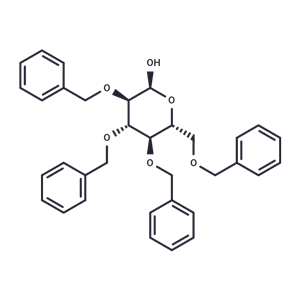 化合物 (2S,3R,4S,5R,6R)-3,4,5-Tris(benzyloxy)-6-((benzyloxy)methyl)tetrahydro-2H-pyran-2-ol|T67292|TargetMol