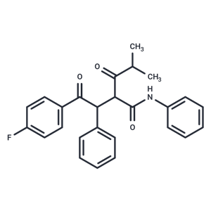 化合物 2-(2-(4-Fluorophenyl)-2-oxo-1-phenylethyl)-4-methyl-3-oxo-N-phenylpentanamide,2-(2-(4-Fluorophenyl)-2-oxo-1-phenylethyl)-4-methyl-3-oxo-N-phenylpentanamide