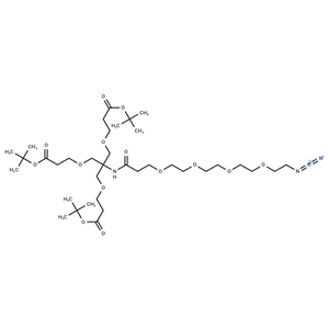 化合物 Azido-PEG4-Amido-tri-(t-butoxycarbonylethoxymethyl)-methane|T14441|TargetMol