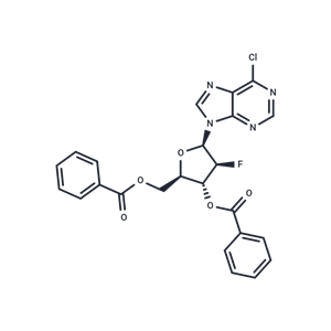 化合物 6-Chloropurine -9-beta-D-(3’,5’-di-O-benzoyl-2’-deoxy-2’-fluoro)arabinoriboside|TNU0753|TargetMol