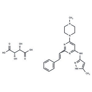 化合物 ENMD-2076 tartrate|T2358L|TargetMol