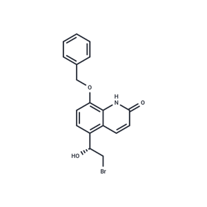 化合物 (R)-8-(Benzyloxy)-5-(2-bromo-1-hydroxyethyl)quinolin-2(1H)-one|T66255|TargetMol