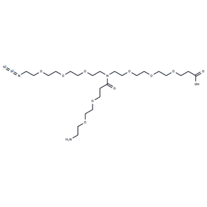 化合物 N-(Azido-PEG3)-N-(PEG2-amine)-PEG3-acid,N-(Azido-PEG3)-N-(PEG2-amine)-PEG3-acid