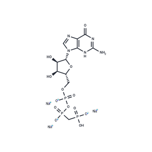 化合物 5′-Guanylyl methylenediphosphonate sodium|T83299|TargetMol