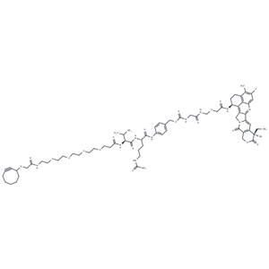 化合物 Cyclooctyne-O-amido-PEG4-VC-PAB-Gly-Gly-NH-O-CO-Exatecan|T84684|TargetMol