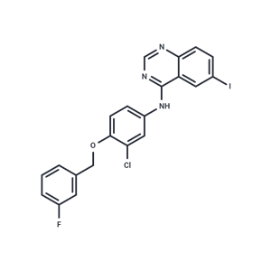 化合物 N-(3-Chloro-4-((3-fluorobenzyl)oxy)phenyl)-6-iodoquinazolin-4-amine|T65343|TargetMol