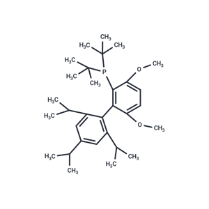 化合物 Di-tert-butyl(2',4',6'-triisopropyl-3,6-dimethoxy-[1,1'-biphenyl]-2-yl)phosphine|T66183|TargetMol