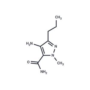 化合物 4-Amino-1-methyl-3-N-propyl-1H-pyrazole-5-carboxamide|T67079|TargetMol