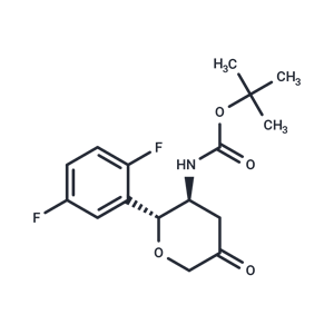 化合物 tert-Butyl ((2R,3S)-2-(2,5-difluorophenyl)-5-oxotetrahydro-2H-pyran-3-yl)carbamate|T66457|TargetMol