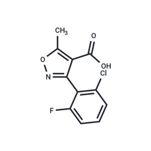 化合物 3-(2-Chloro-6-fluorophenyl)-5-methylisoxazole-4-carboxylic acid|T65267|TargetMol