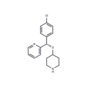 化合物 (S)-2-((4-Chlorophenyl)(piperidin-4-yloxy)methyl)pyridine|T65578|TargetMol