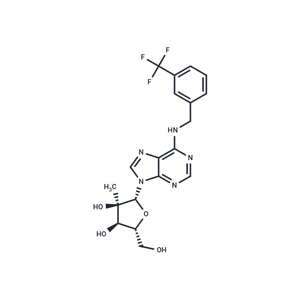 化合物 N6-(3-Trifluoromethylbenzyl)-2’-C-methyl adenosine|TNU0458|TargetMol