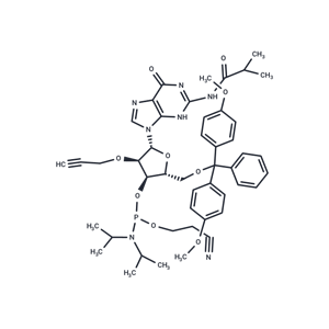 化合物 2’-O-Propargyl G(iBu)-3’-phosphoramidite|TNU0940|TargetMol