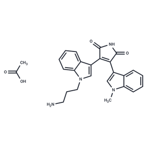 化合物 Bisindolylmaleimide VIII acetate|T10549|TargetMol