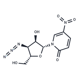 化合物 3’-Azido-3’-deoxy-5-nitro-4-deoxyuridine,3’-Azido-3’-deoxy-5-nitro-4-deoxyuridine