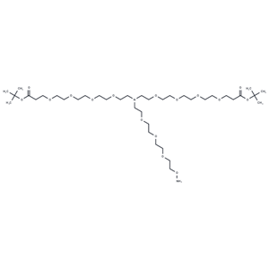 化合物 N-(Aminooxy-PEG3)-N-bis(PEG4-Boc)|T16175|TargetMol