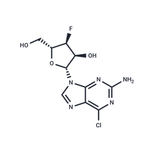 化合物 2-Amino-6-chloro-9-(3-deoxy-3-fluoro-beta-D-ribofuranosyl)-9H-purine|TNU0090|TargetMol