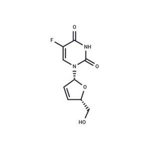 化合物 2’,3’-Dideoxy-2’,3’-didehydro-5-fluoro-uridine|TNU0999|TargetMol