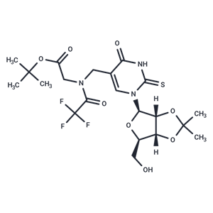 化合物 5-(N-t-Butyloxycarbonylmethyl)-N-(trifluoroacetyl) ? aminomethyl)-2-thiouridine|TNU0045|TargetMol