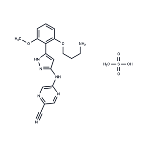 化合物 Prexasertib mesylate|T4310L2|TargetMol