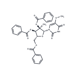 化合物 2’,3’,5’-Tri-O-benzoyl-2’-C-methyl-5-methoxyuridine|TNU0837|TargetMol