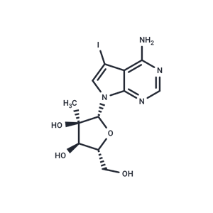 化合物 4-Amino-5-iodo-7-(2-b-C-methyl-β-D-ribofuranosyl)-7H-pyrrolo[2,3-d]pyrimidine|TNU0103|TargetMol