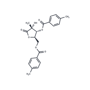 化合物 3,5-Bis-O-(4-methylbenzoyl)-2-C-methyl-D-ribonic acid gama-lactone|TNU1272|TargetMol