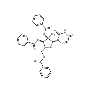 化合物 2’,3’,5’-Tri-O-benzoyl-2’-b-C-methyl-6-azauridine,2’,3’,5’-Tri-O-benzoyl-2’-b-C-methyl-6-azauridine