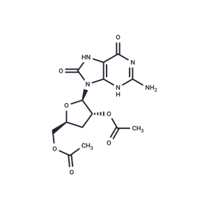 化合物 3’-Deoxy-2’,5’-di-O-acetyl-8-hydroxyguanosine,3’-Deoxy-2’,5’-di-O-acetyl-8-hydroxyguanosine