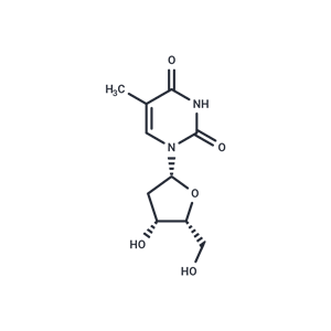 化合物 1-(2-Deoxy-b-D-xylofuranosyl)-5-methyluracil|TNU0990|TargetMol