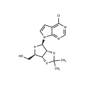 化合物 4-Chloro-7-(2,3-O-isopropylidene-β-D-ribofuranosyl)-7H-pyrrolo[2,3-d]pyrimidine|TNU1069|TargetMol