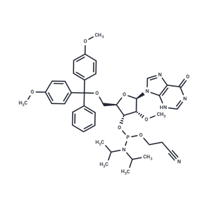 化合物 5’-O-(4,4-Dimethoxytrityl)-2’-O-methyl ? inosine-3’-CED phosphoramidite|TNU1561|TargetMol