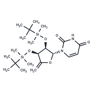 化合物 2’,3’-Bis(O-t-butyldimethylsilyl)-4’,5’-Didehydro-5’-deoxyuridine,2’,3’-Bis(O-t-butyldimethylsilyl)-4’,5’-Didehydro-5’-deoxyuridine