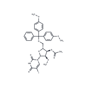 化合物 5'-O-(4,4’-Dimethoxytrityl)-2'-O-methyl-3'-O-acetyl-5-iodouridine|TNU0615|TargetMol