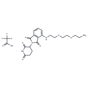 化合物 Thalidomide-PEG2-C2-NH2 TFA,Thalidomide-PEG2-C2-NH2 TFA