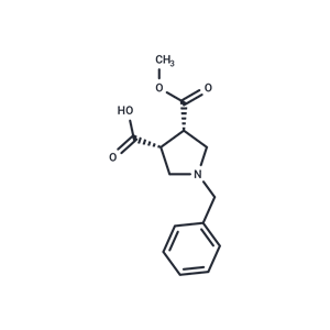 化合物 cis-1-Benzyl-4-(methoxycarbonyl)pyrrolidine-3-carboxylic acid|TNU0688|TargetMol