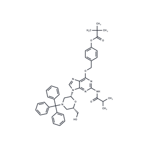 化合物 N2-isobutyryl-O6-(4-pivaloyloxybenzyl)-7’-OH-N-trityl-morpholino guanosine,N2-isobutyryl-O6-(4-pivaloyloxybenzyl)-7’-OH-N-trityl-morpholino guanosine