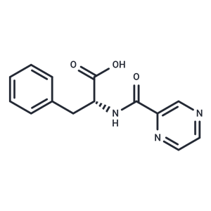 化合物 (R)-3-Phenyl-2-(pyrazine-2-carboxamido)propanoic acid|T66545|TargetMol