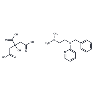 化合物 Tripelennamine citrate|T62669|TargetMol