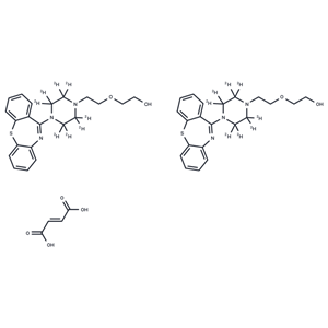 化合物 Quetiapine-d8 Hemifumarate,Quetiapine-d8 Hemifumarate