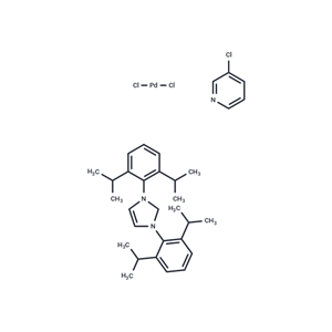 化合物 (1,3-Bis(2,6-diisopropylphenyl)imidazolidene) ( 3-chloropyridyl)  palladium(II) dichloride|T64796|TargetMol