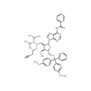 化合物 N6-Bz-5’-O-DMTr-3’-O-methyladenosine-2’-O-CED-phosphoramidite|TNU1122|TargetMol