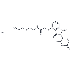 化合物T18818,Thalidomide-O-amido-PEG-C2-NH2 hydrochloride